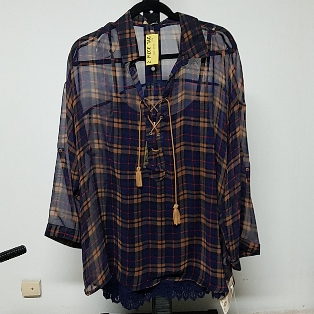 2 piece blouse